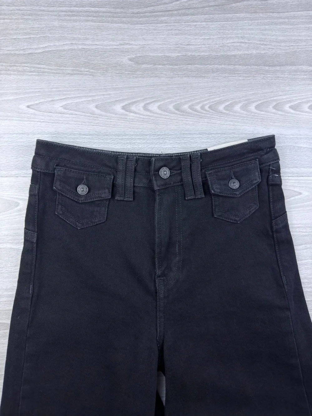 We The Free Kellee High Rise Palazzo Jeans Black Size 25